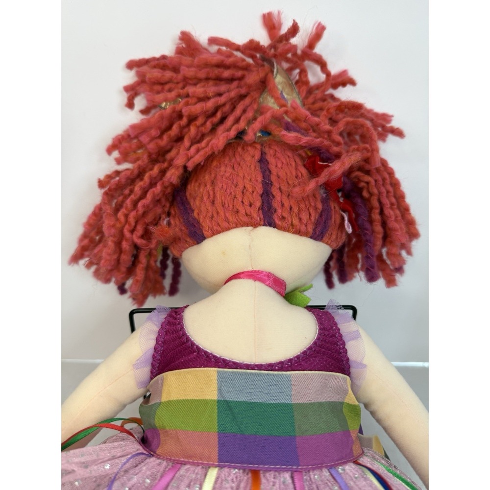 Madame Alexander Fancy Nancy Cloth Plush Doll 18" Ballerina Crown Yarn Hair 2008 - Picture 7 of 11